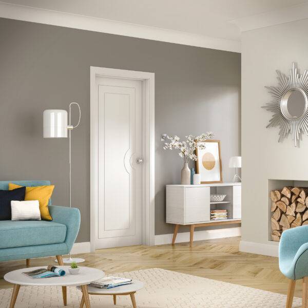 Pre-Finished Internal White Potenza Door - Image 3
