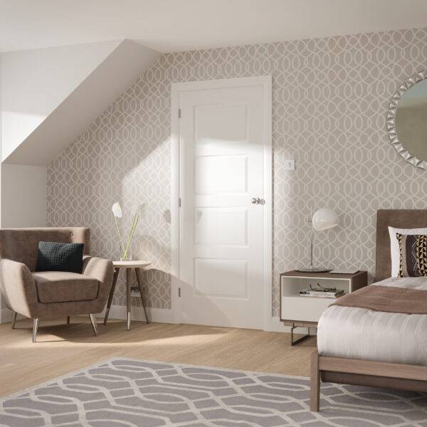 Pre-Finished Internal White Severo Door - Image 3