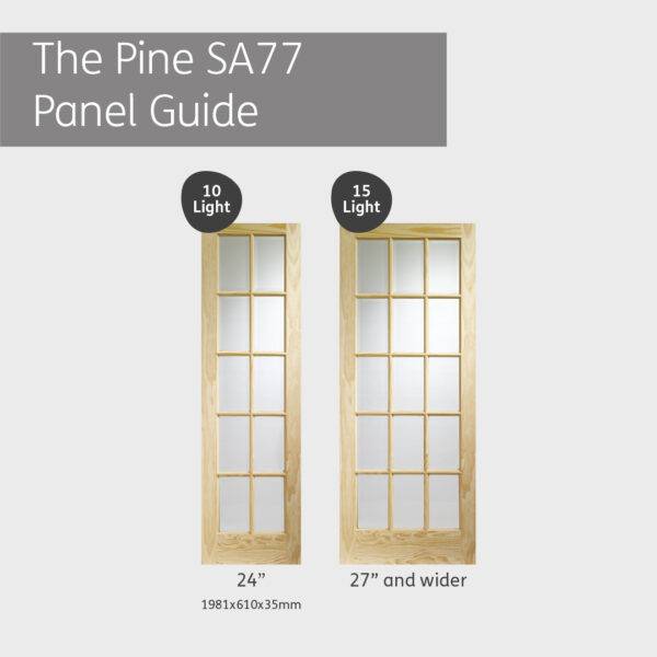 Internal Pine SA77 with Clear Glass - Image 4