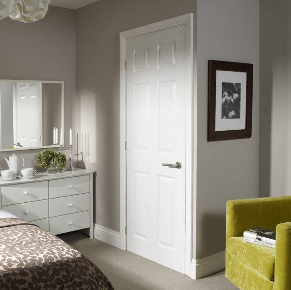 Internal White Moulded Colonist 6 Panel Door - Image 3