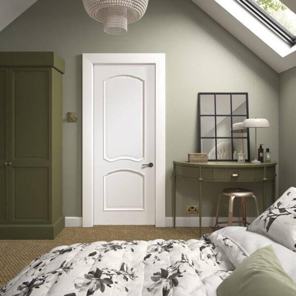 Internal Louis Pre-Finished White Door - Image 3